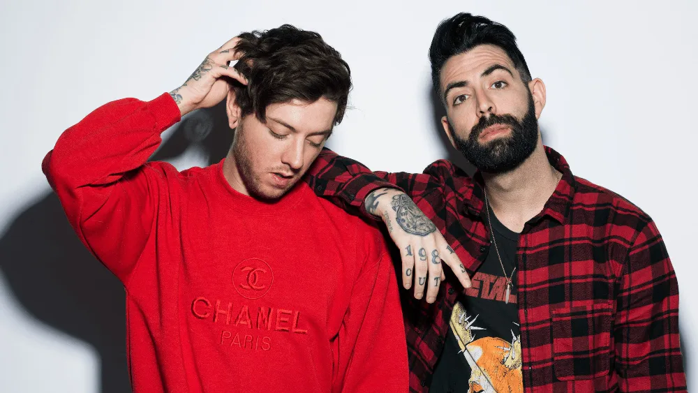 Breathe Carolina, Girlfriends, rosecoloredworld — event flyer