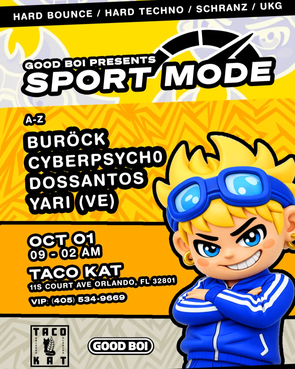 GOOD BOI Presents - SPORT MODE - 003:YARI (Venezuela),Dossantos,Burock,Cyberpsycho