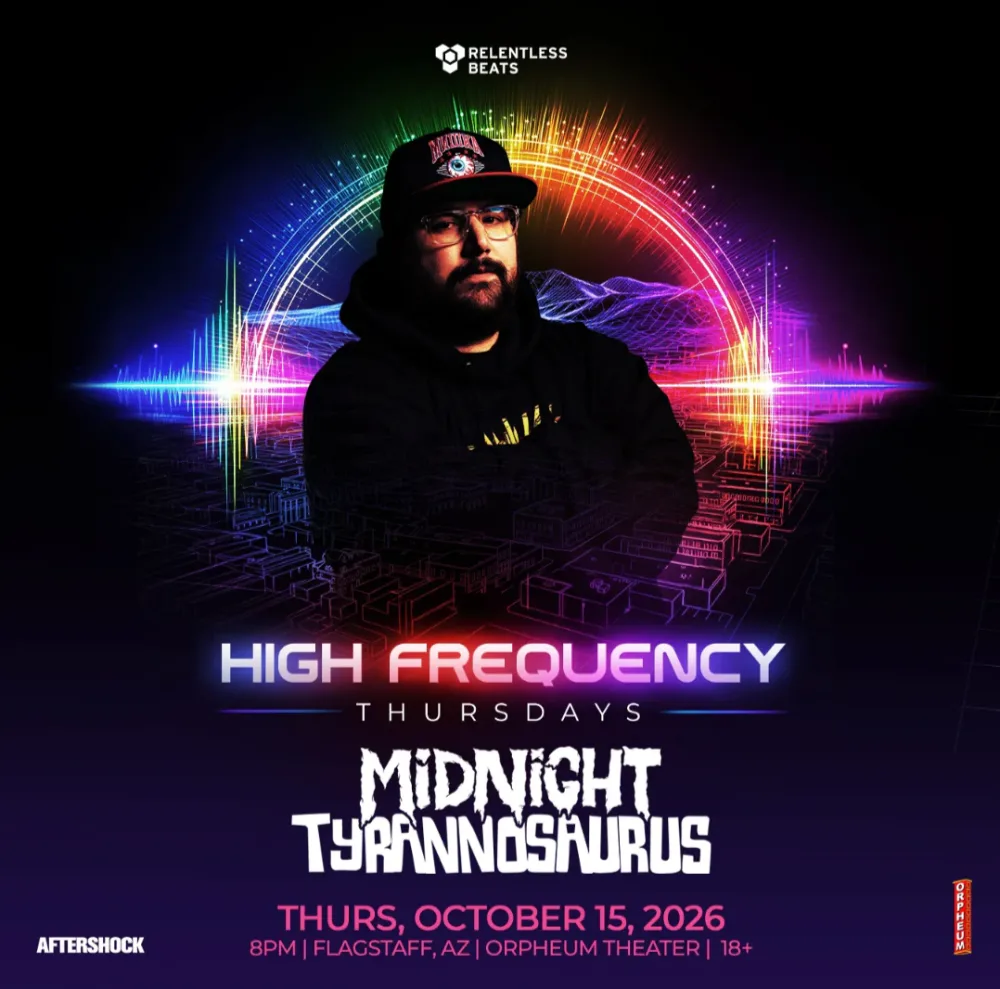 Midnight Tyrannosaurus, Point.Zero, VALKORION — event flyer