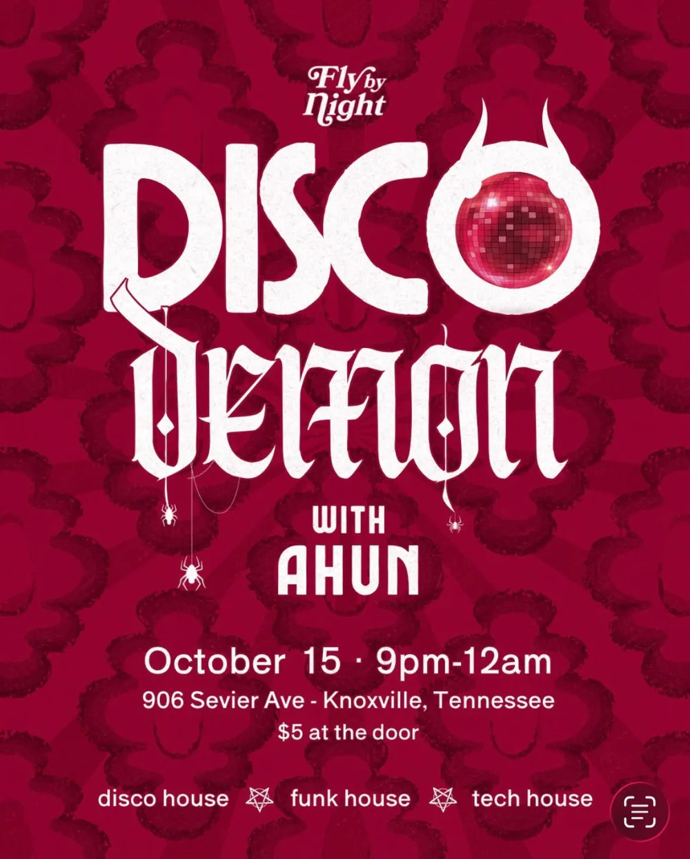 Disco Demon — event flyer