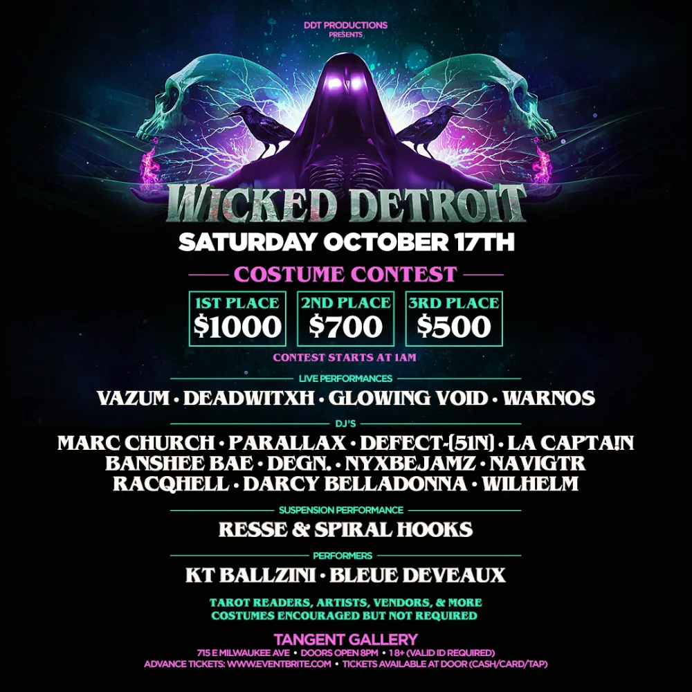 WICKED DETROIT — event flyer