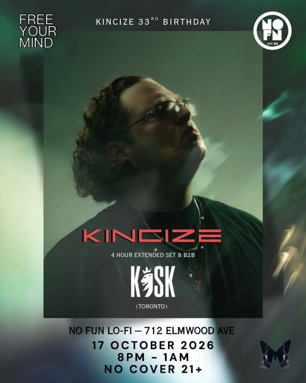 Kincize, Kosk — event flyer