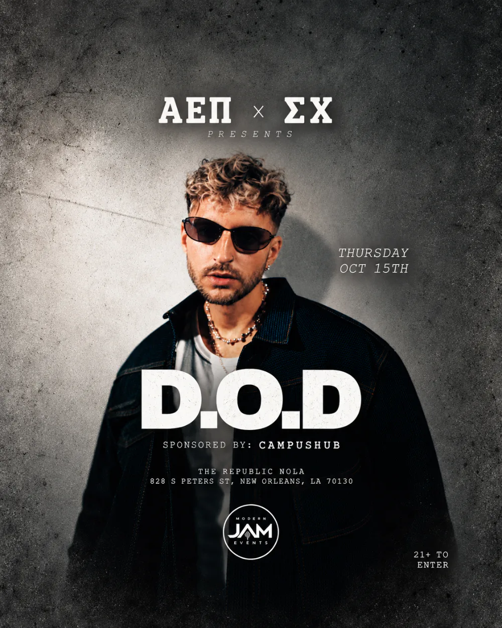 D.O.D — event flyer