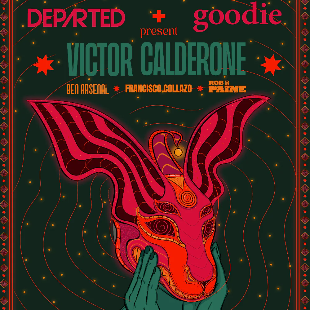 Victor Calderone, Ben Arsenal, Francisco Collazo, Rob Paine — event flyer