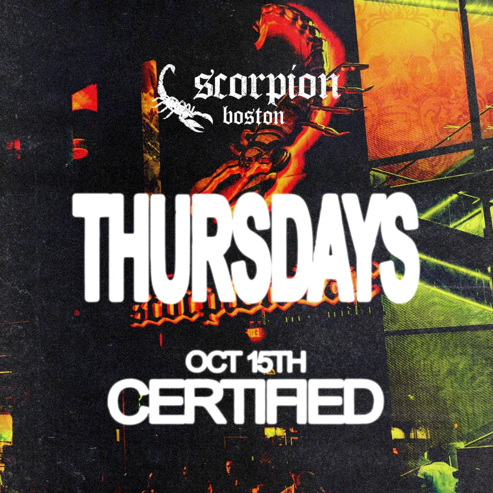 Scorpion Thursdays — event flyer