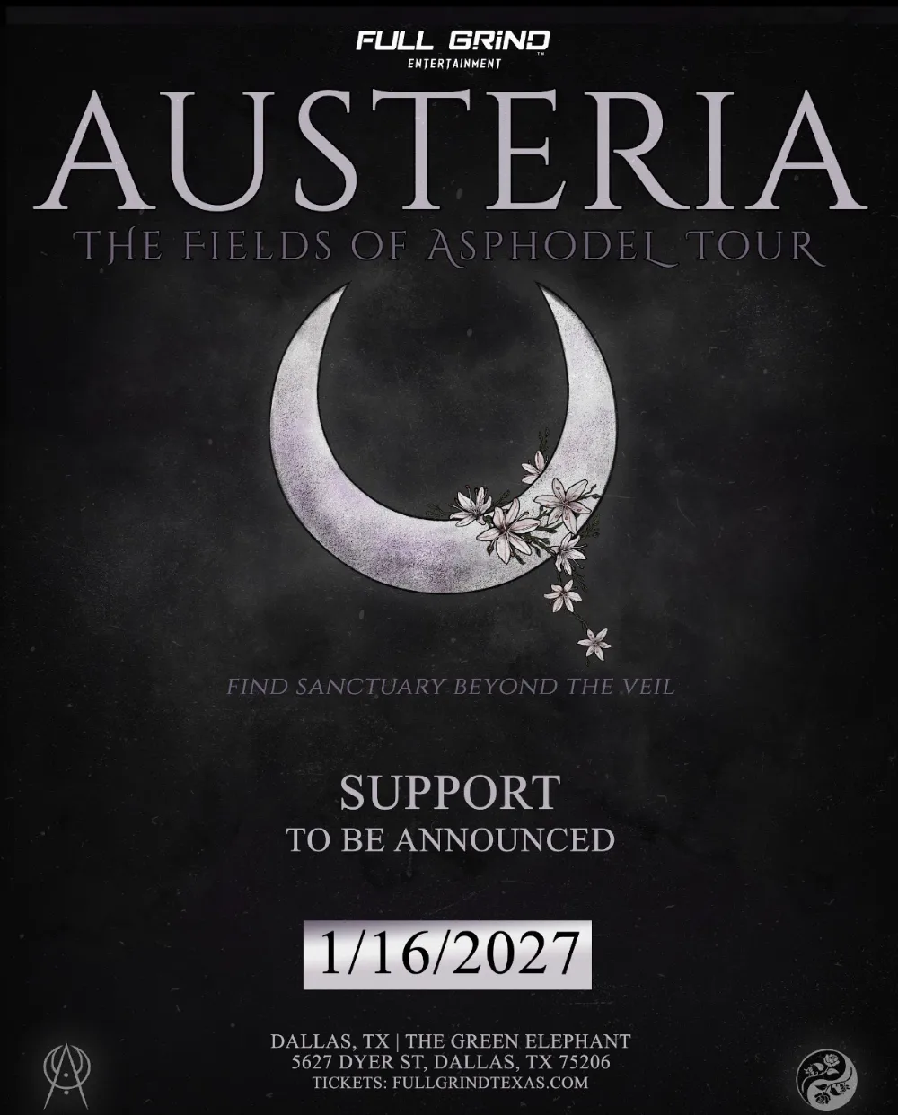 The Fields Of Asphodel Tour — event flyer