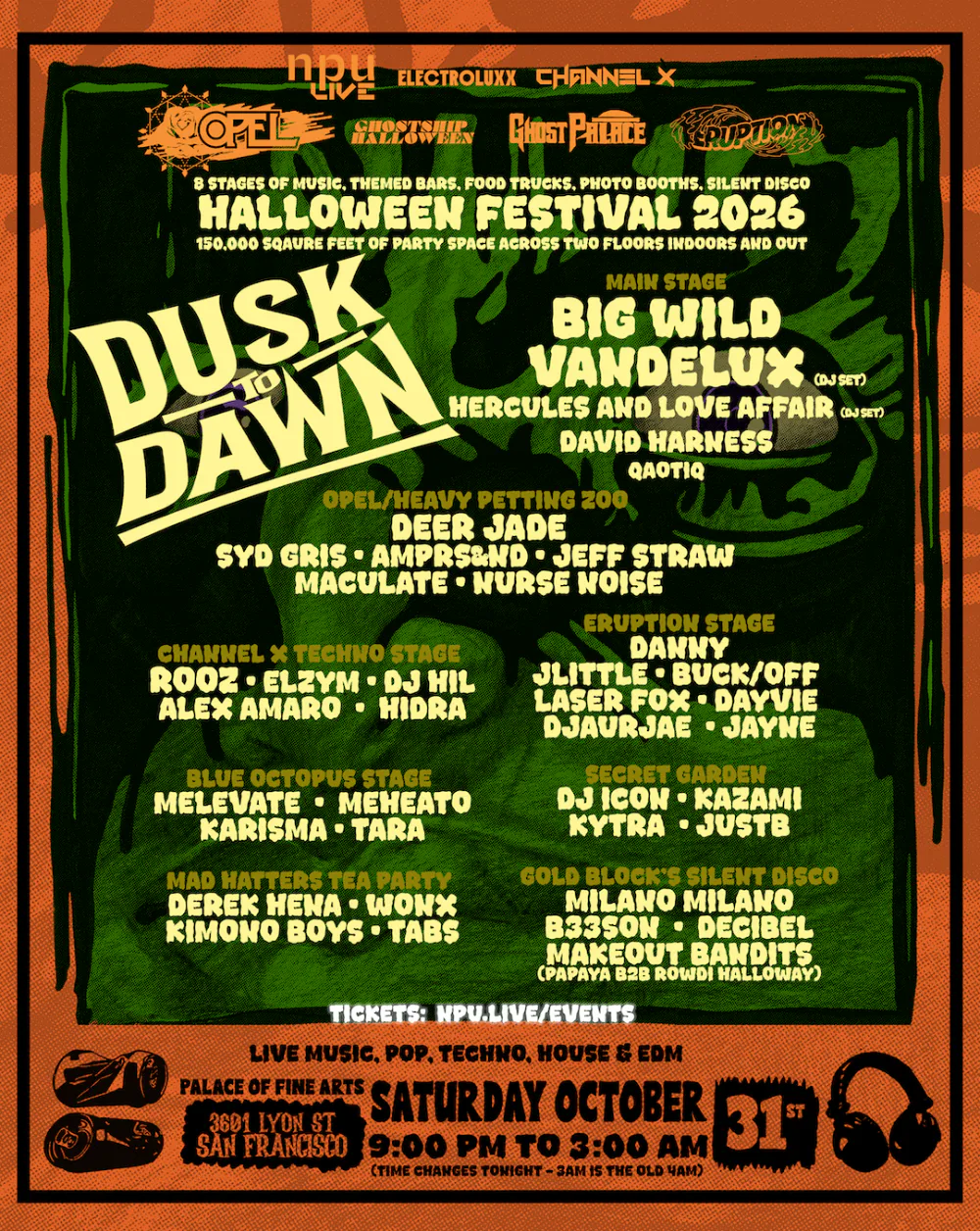 DUSK TO DAWN HALLOWEEN, Big Wild – San Francisco – Oct 31 | Edmtrain