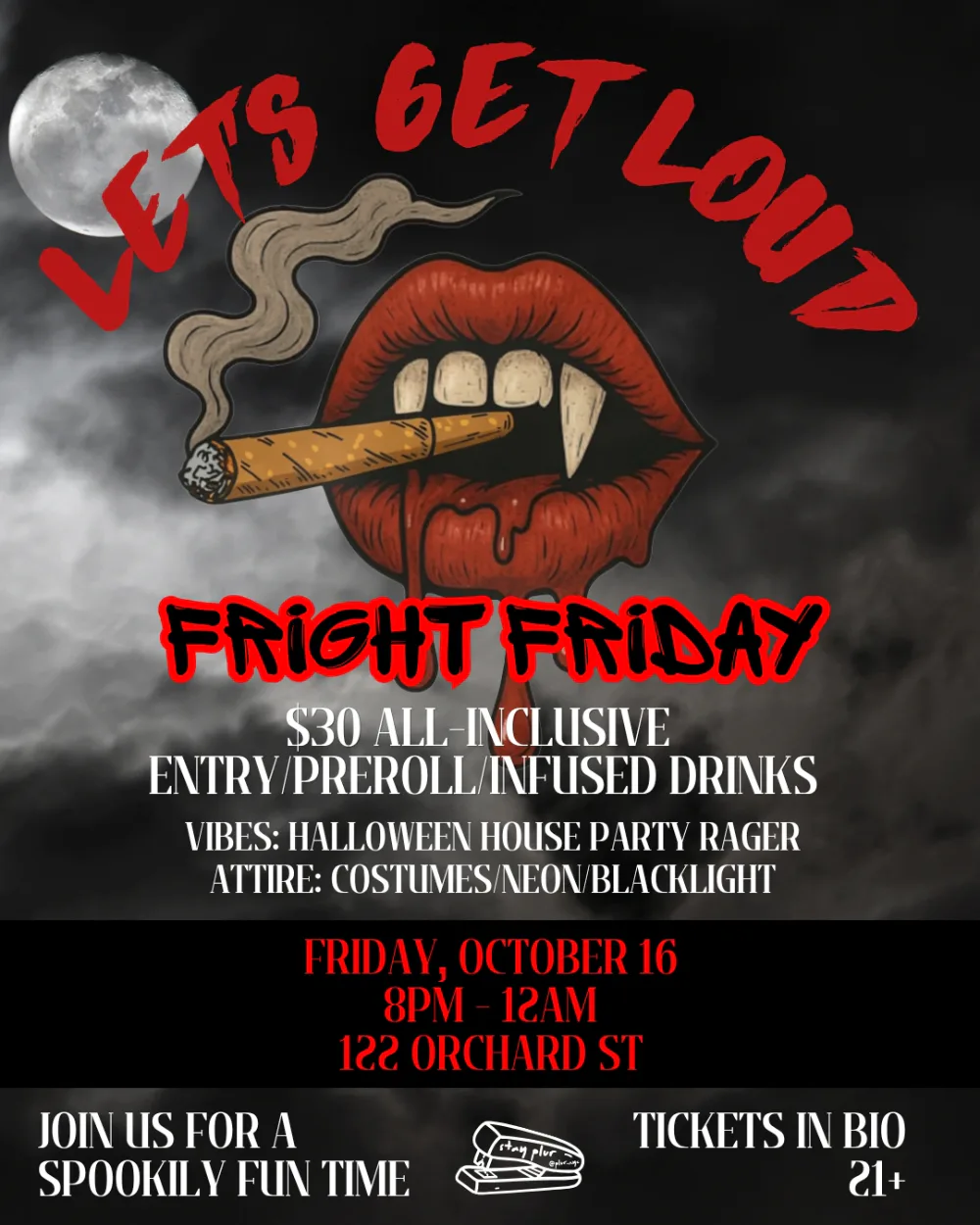 Let's Get Loud - Fright Friday — event flyer