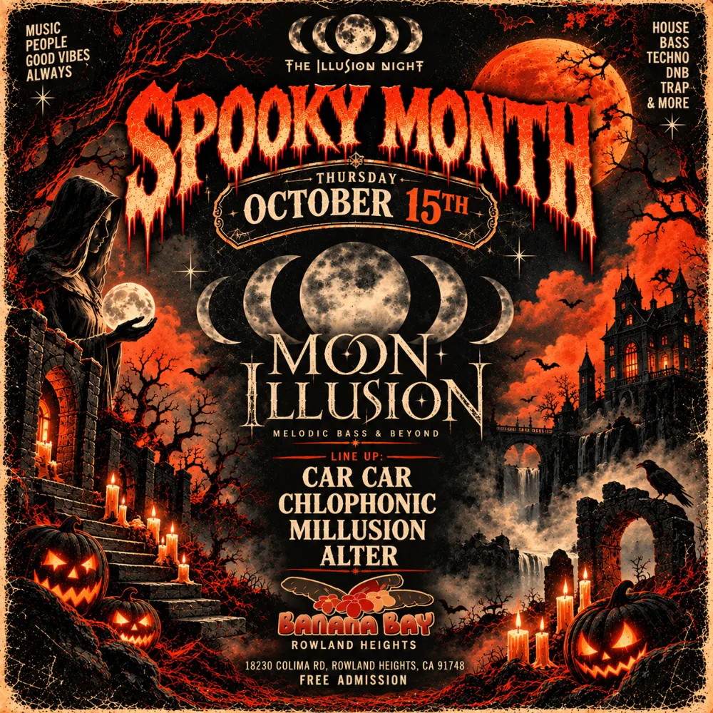 Moon Illusion — event flyer