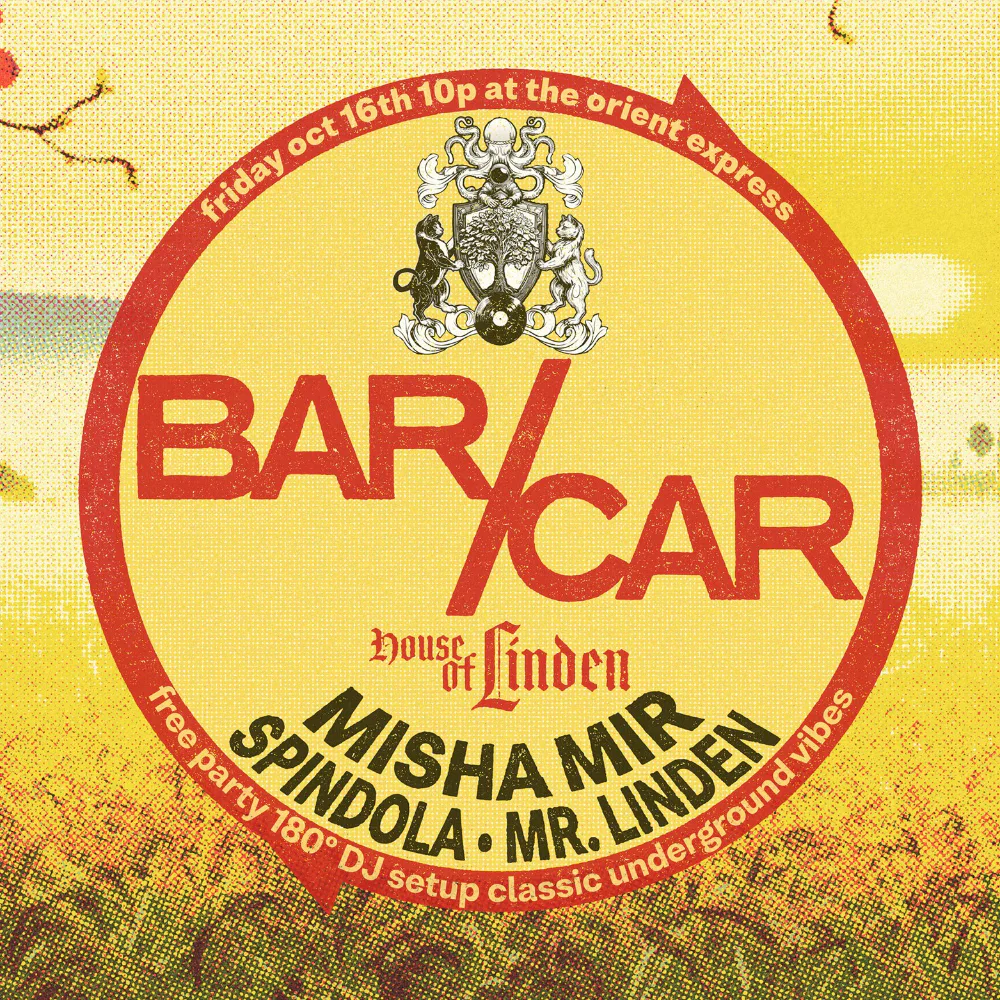 Bar/Car — event flyer