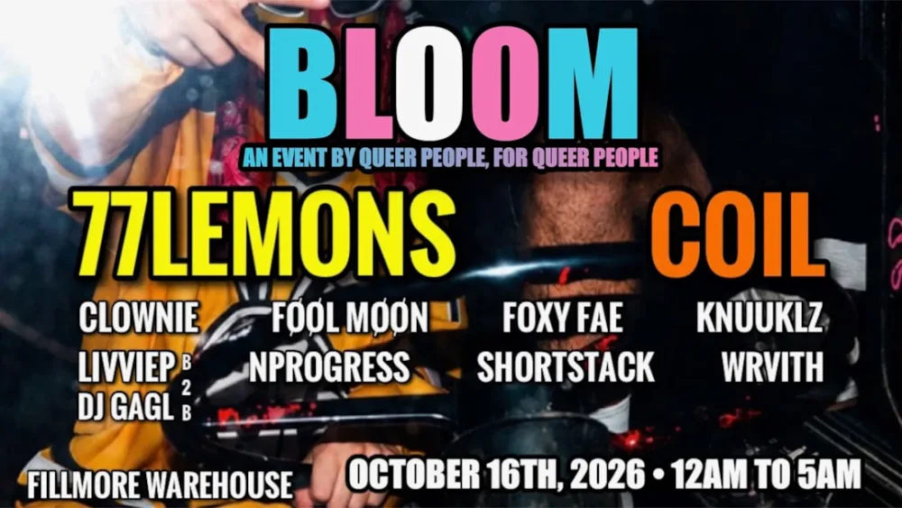 Bloom4 — event flyer