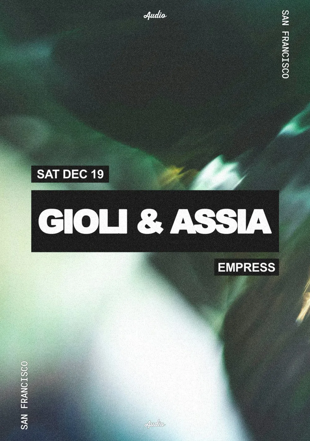 Giolì & Assia — event flyer