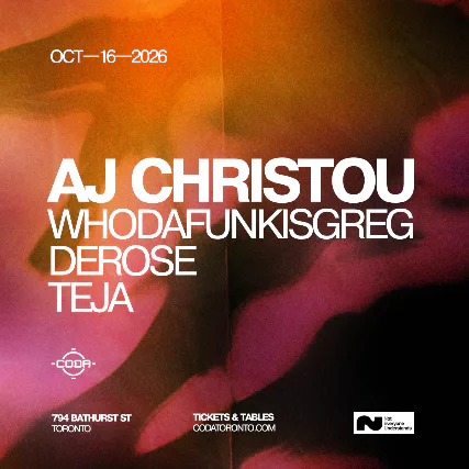 AJ Christou — event flyer