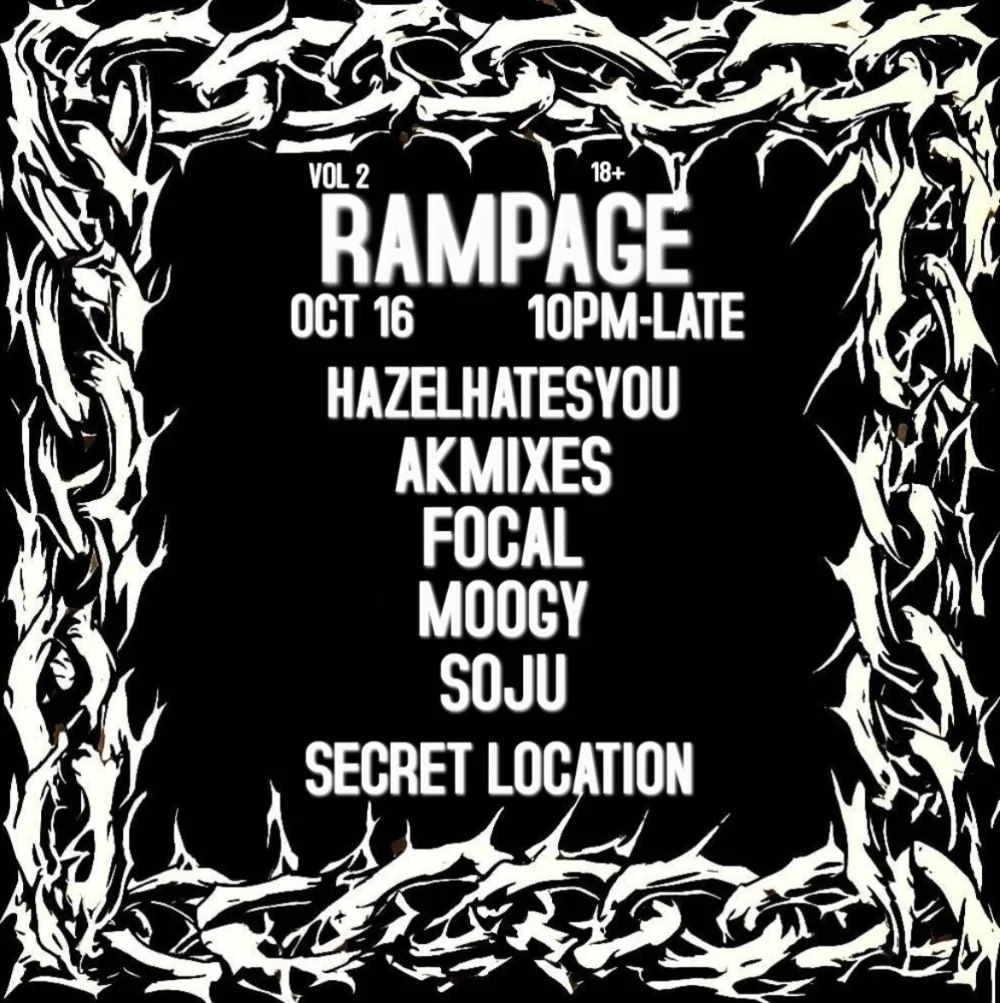 Rampage Vol 2 — event flyer