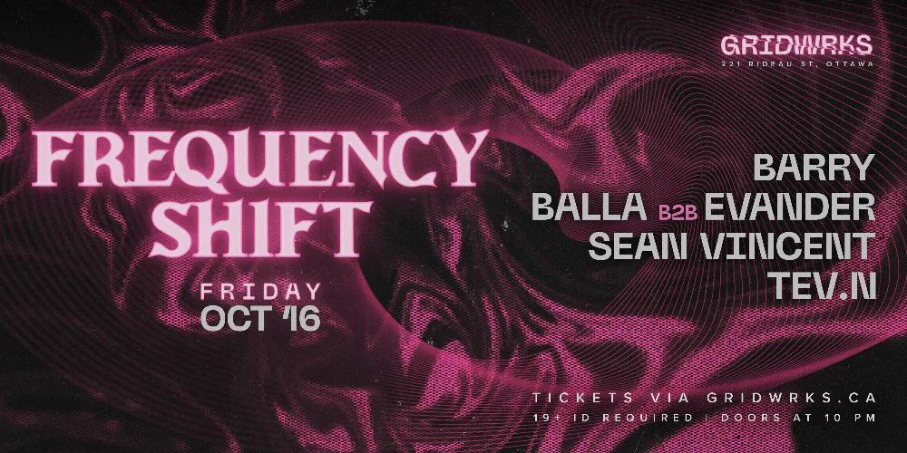 Frequency Shift — event flyer