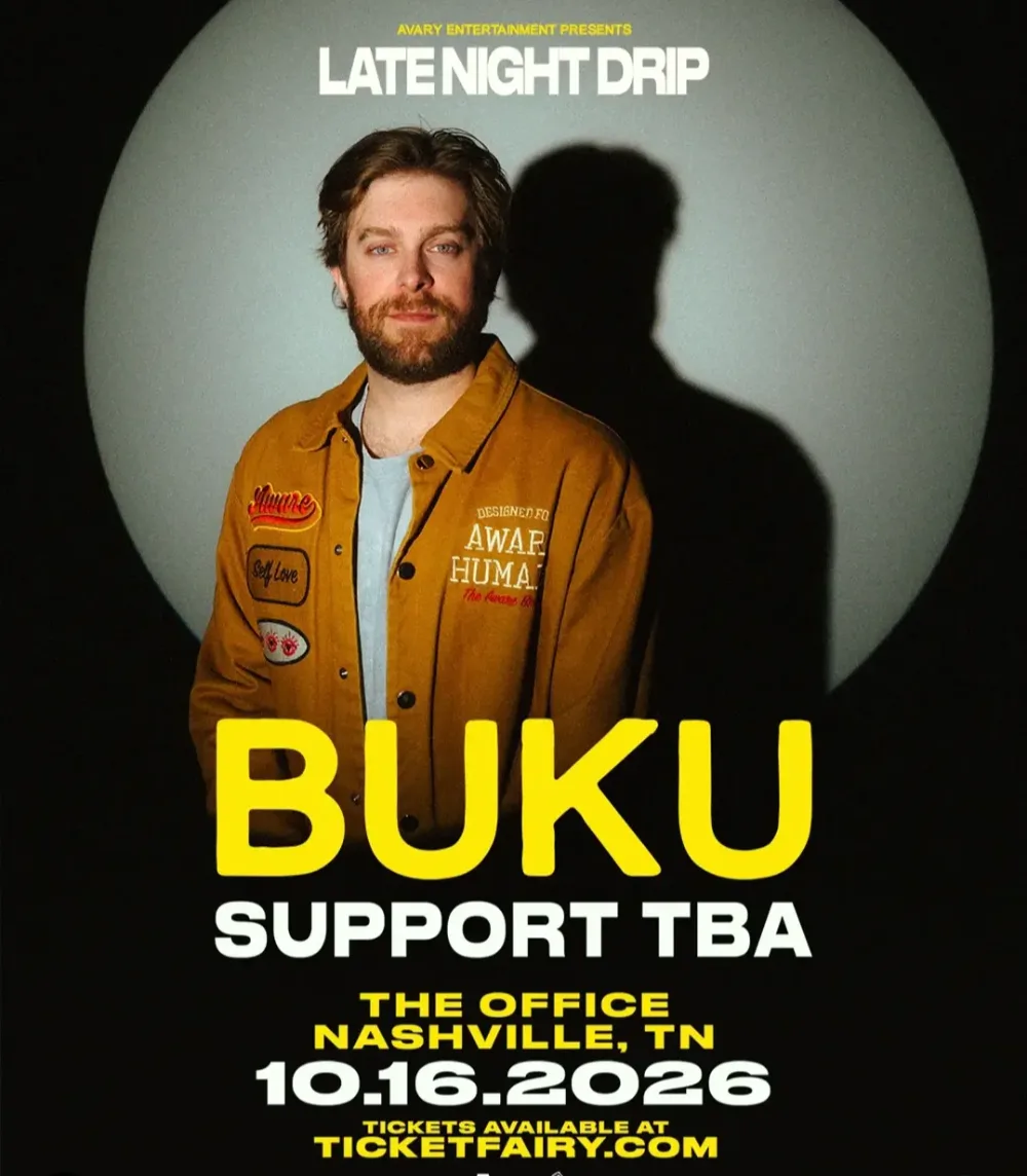 Buku — event flyer