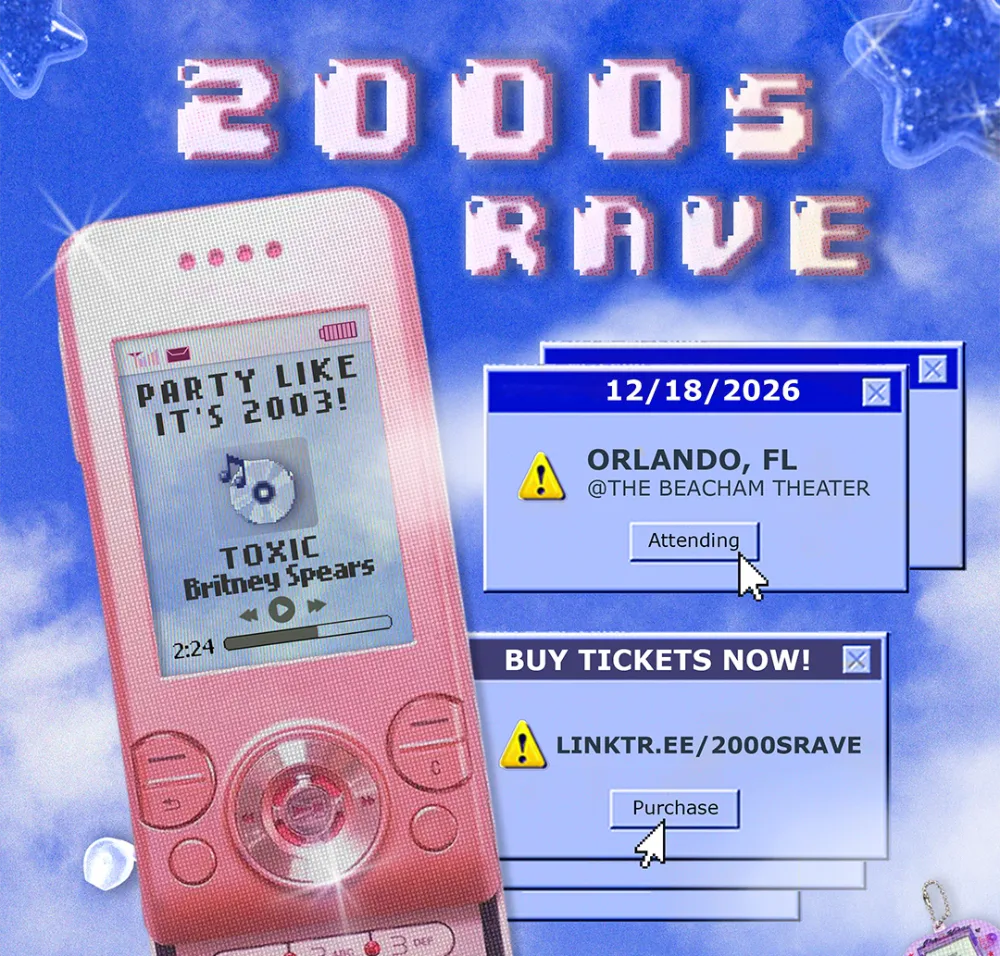 2000s Rave — event flyer