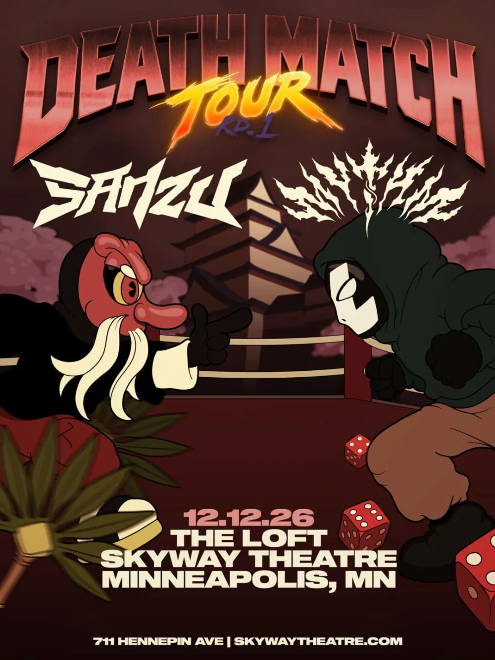 MYTHM, Sanzu — event flyer