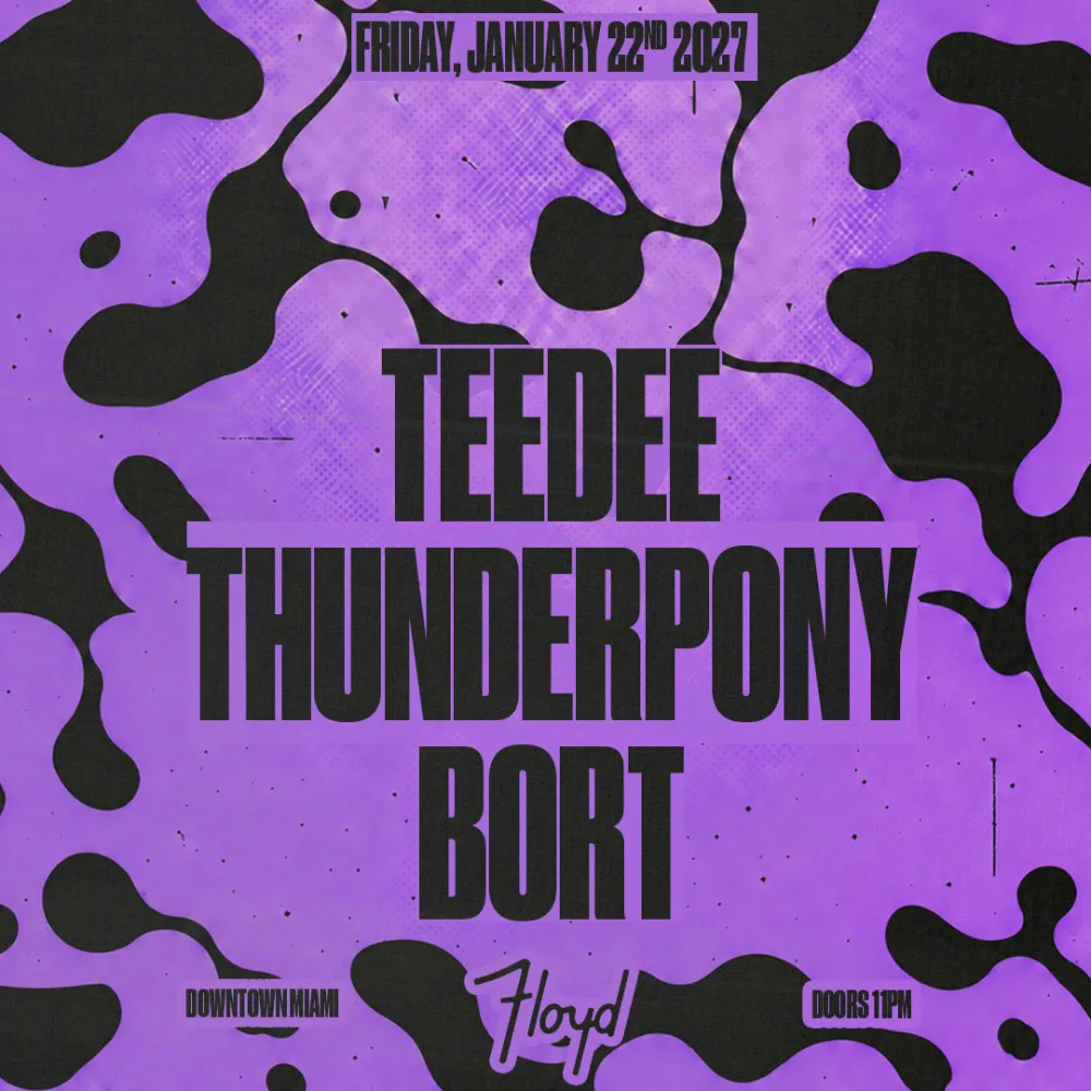 TeeDee — event flyer
