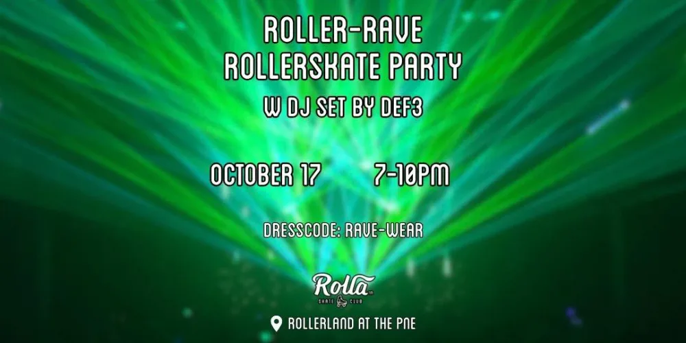 Roller Rave — event flyer