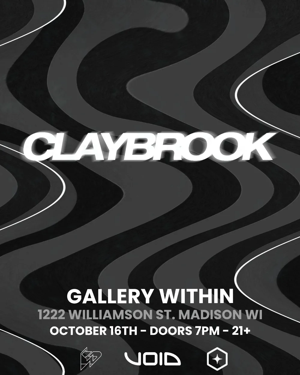 Claybrook — event flyer