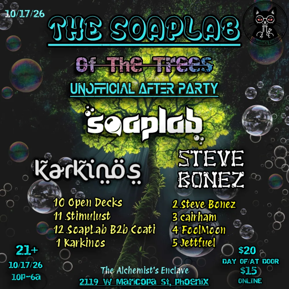 THE SOAPLAB — event flyer