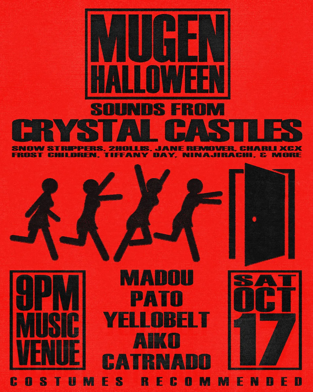 CRYSTAL CASTLES NIGHT — event flyer