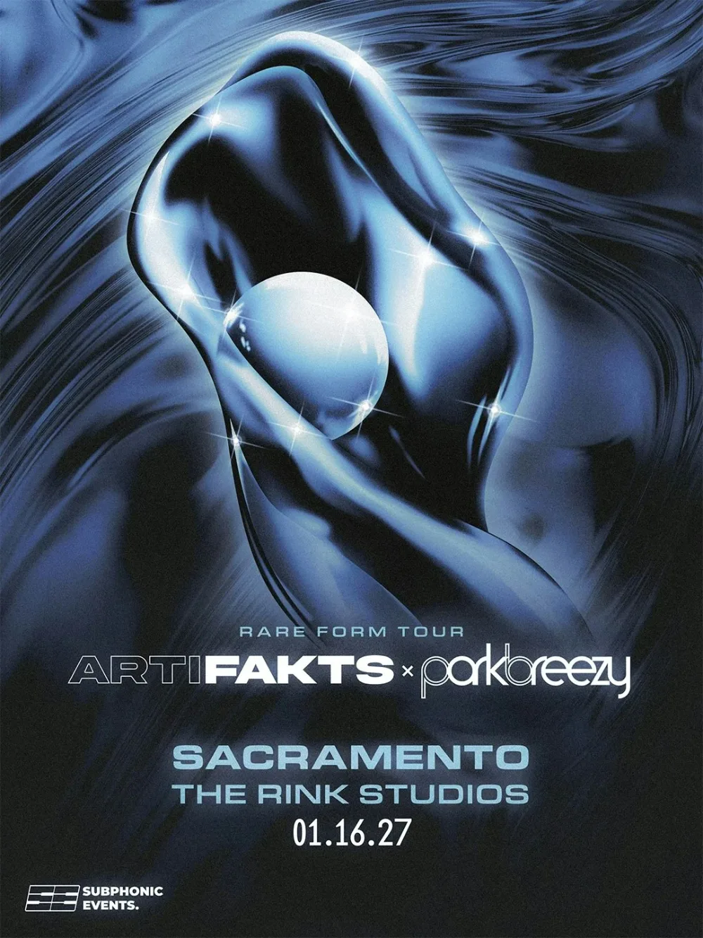 Artifakts, parkbreezy — event flyer