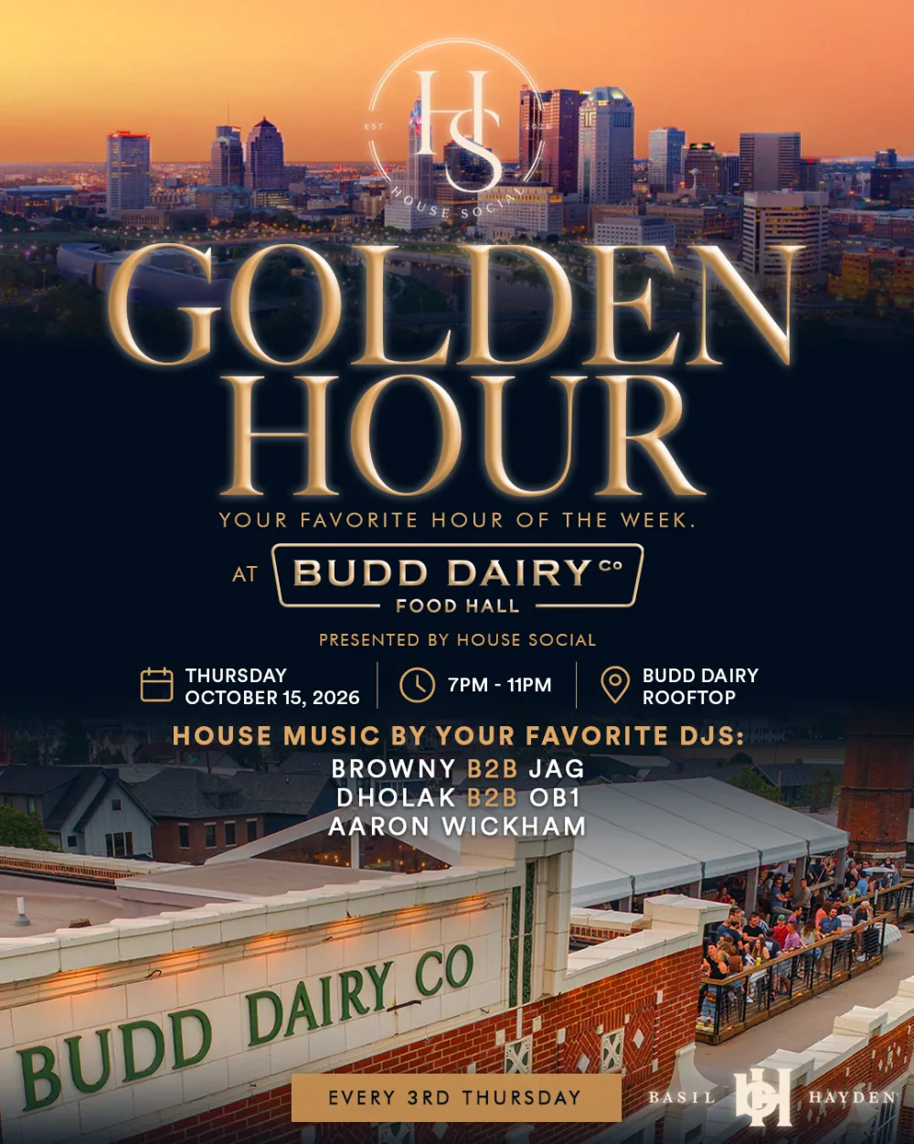Golden Hour - Rooftop Series — event flyer
