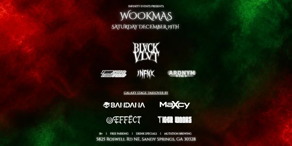 Infinity Events Presents — event flyer