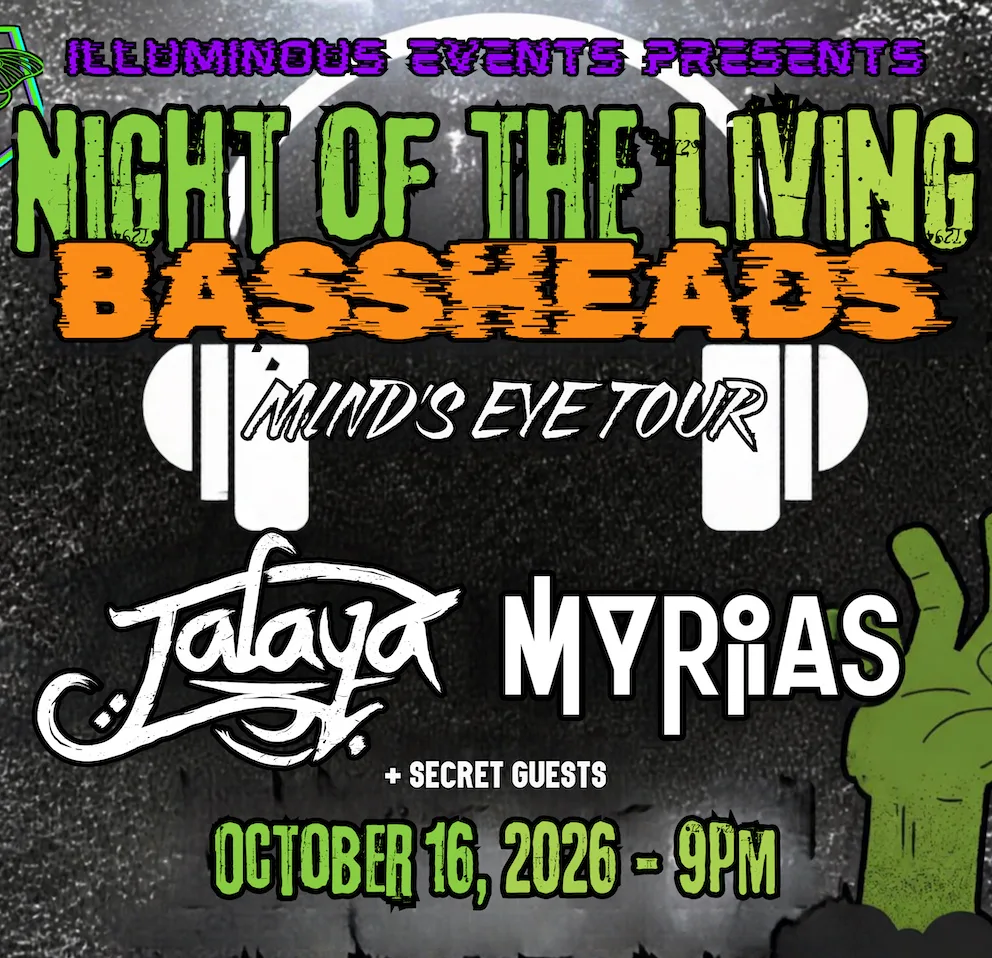 NIGHT OF THE LIVING BASSHEADS — event flyer
