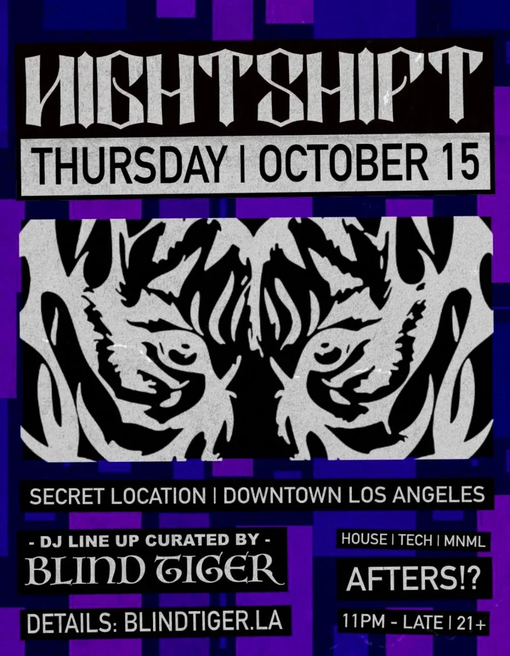 Nightshift After Hours — event flyer