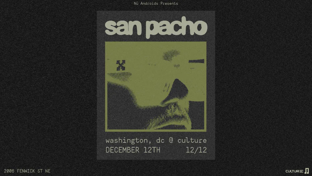 San Pacho — event flyer