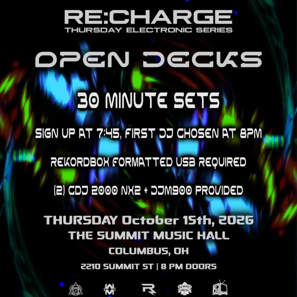 RE:CHARGE Thursday — event flyer