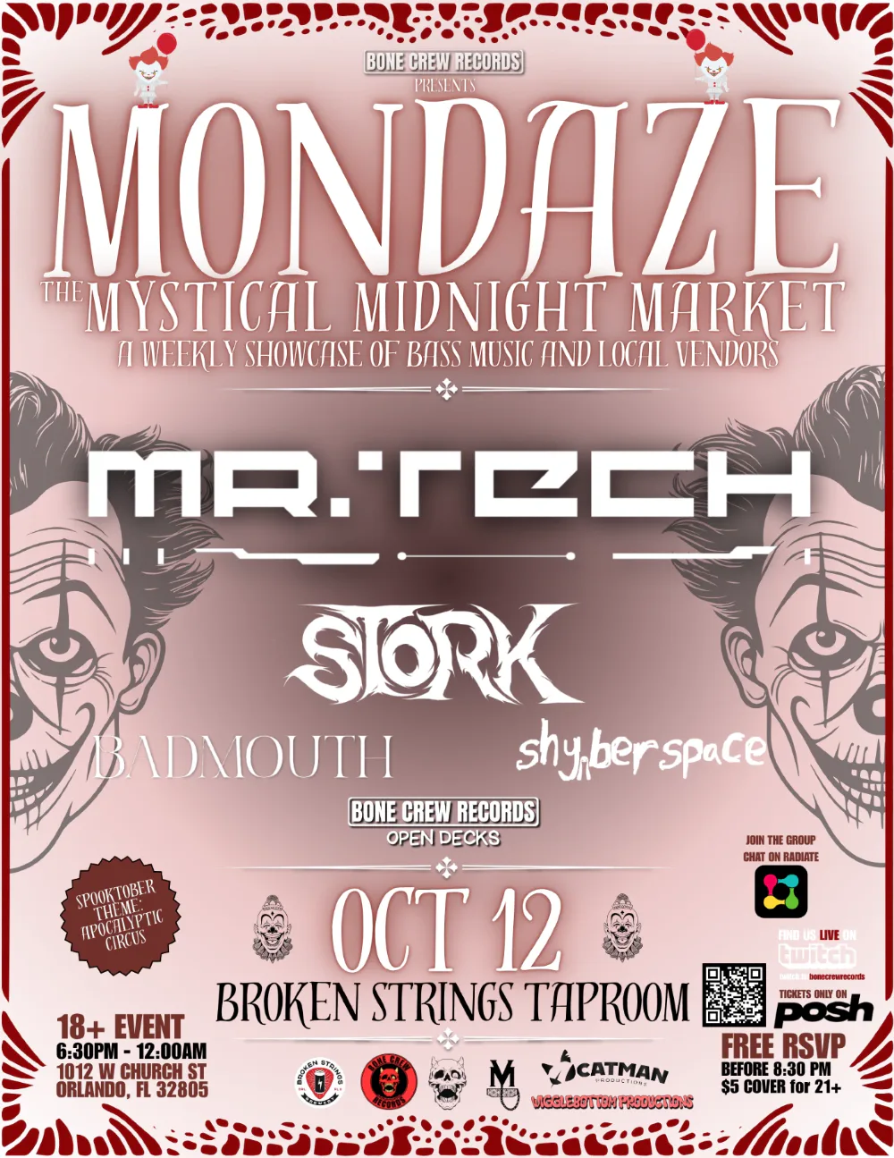 MONDAZE - The Mystical Midnight Market:Mr. Tech,Stork,Shyberspace,Badmouth
