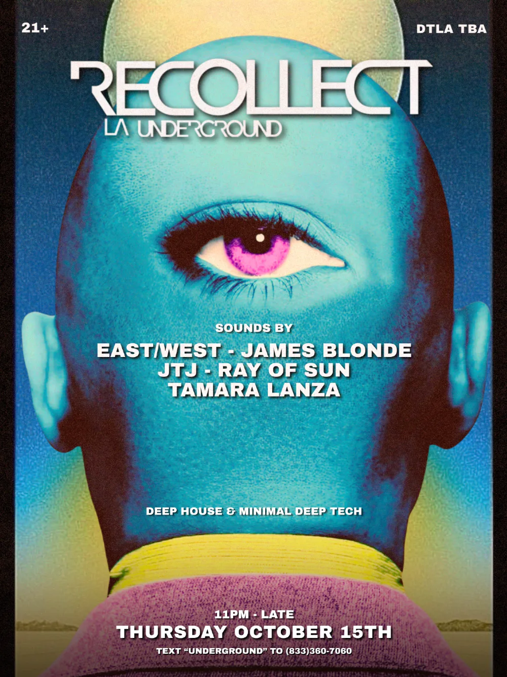 RECOLLECT UNDERGROUND — event flyer