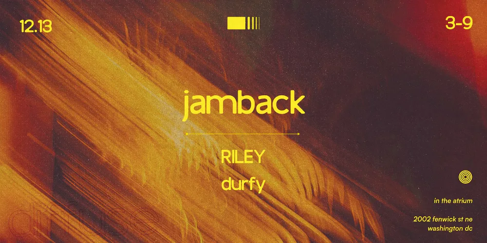 Jamback, DURFY — event flyer