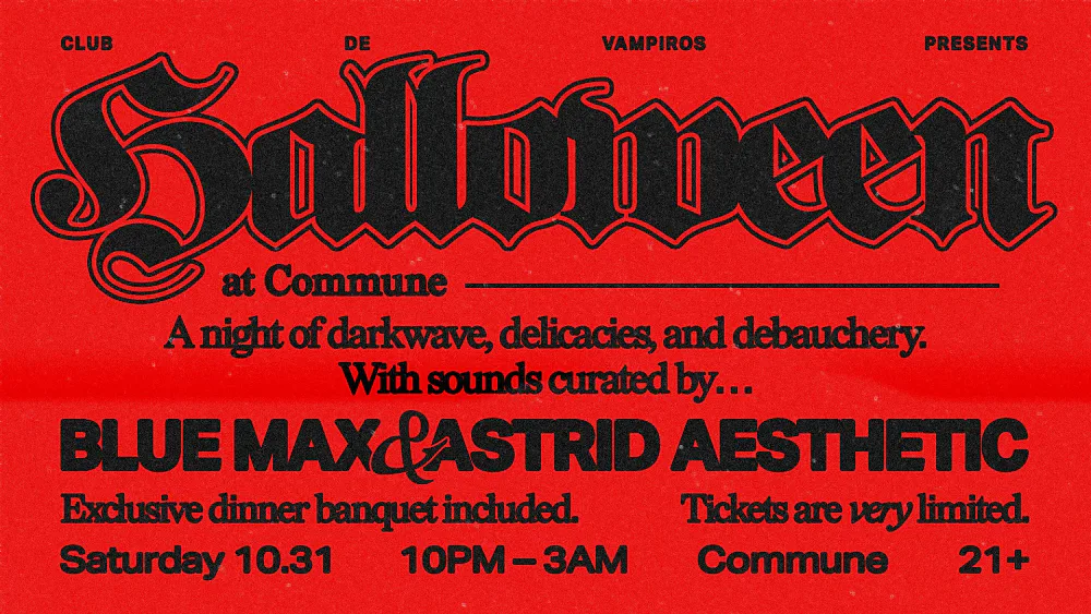 Club de Vampiros Presents... Halloween – Avondale Estates – Oct 31