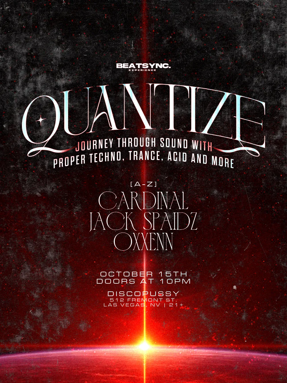 BEATSYNC Presents — event flyer