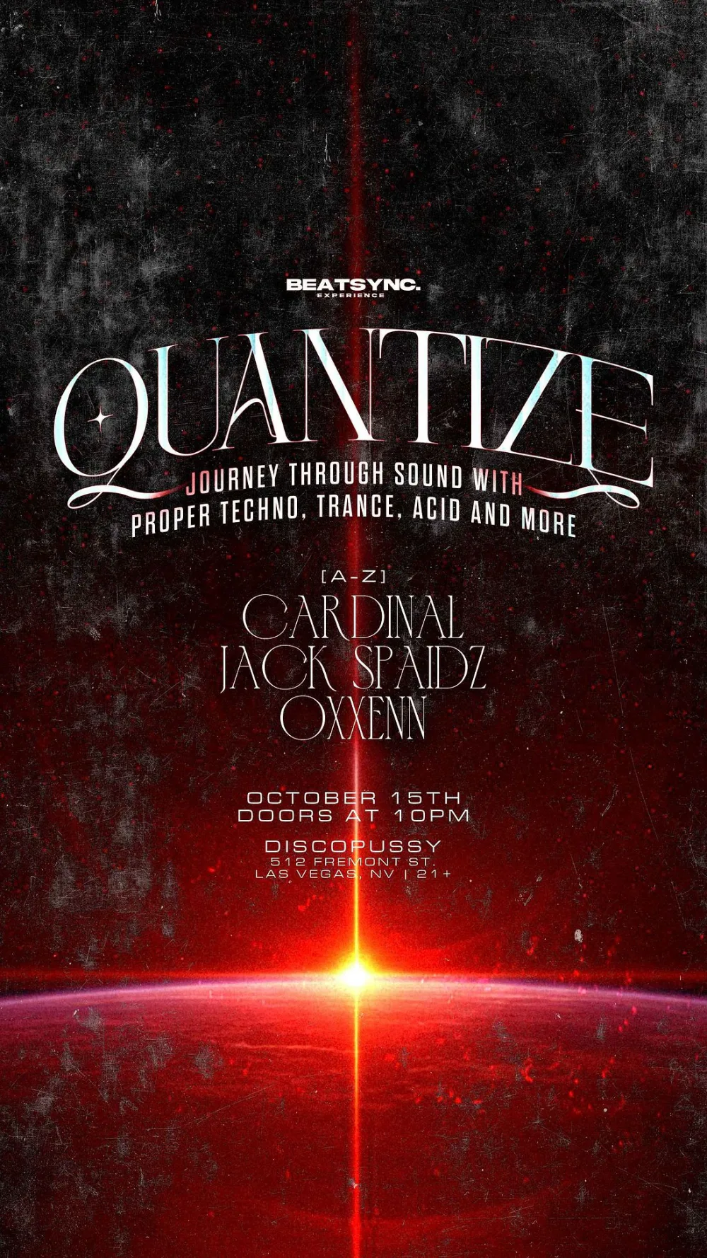 BEATSYNC — event flyer