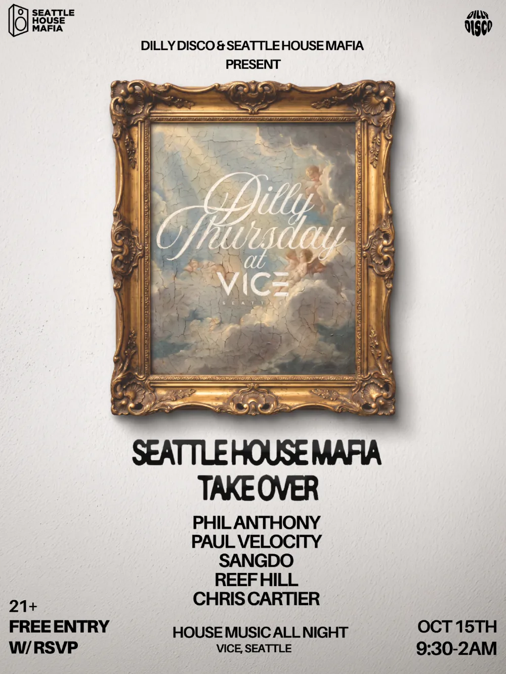 DILLY THURSDAY - HOUSE MUSIC ALL NIGHT AT VICE — event flyer