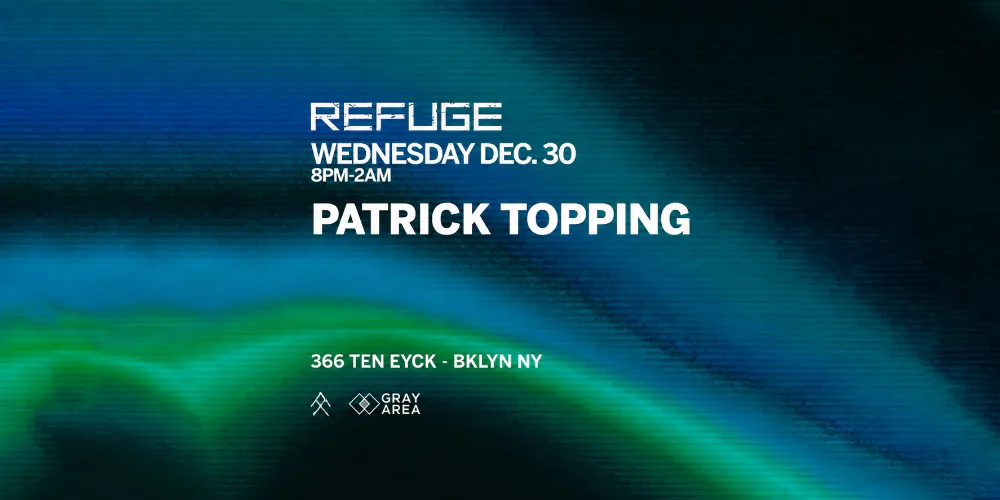 Patrick Topping — event flyer