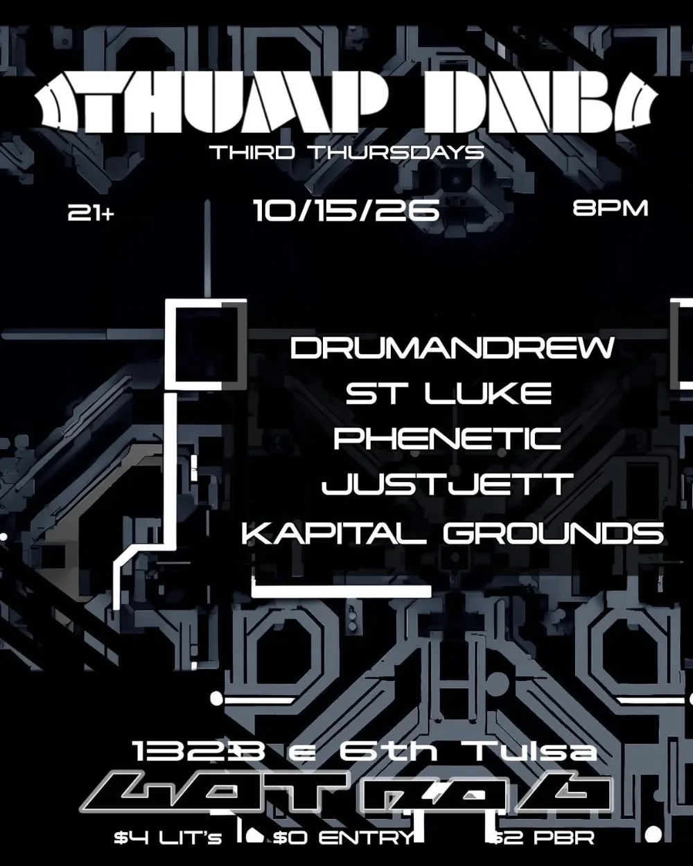Thump DnB — event flyer