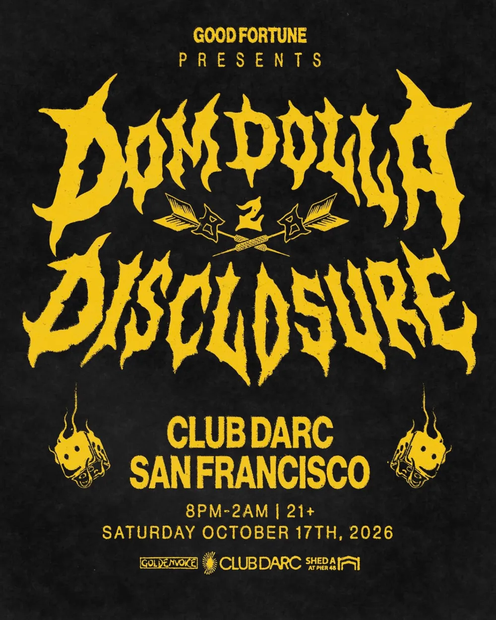 Dom Dolla b2b Disclosure flyer