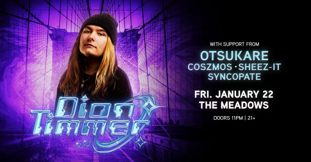 Dion Timmer, Otsukare, Coszmos — event flyer