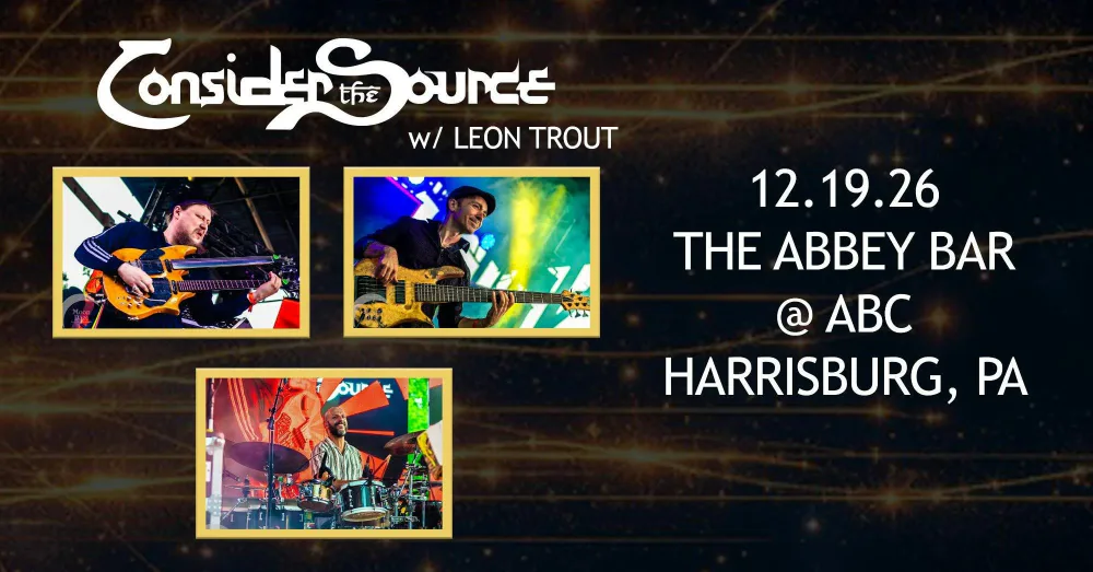 Consider The Source — event flyer