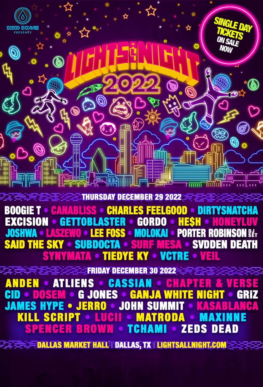 Disco Donnie Presents Drops Heavy Lights All Night Lineup With Zeds Dead, G  Jones + More