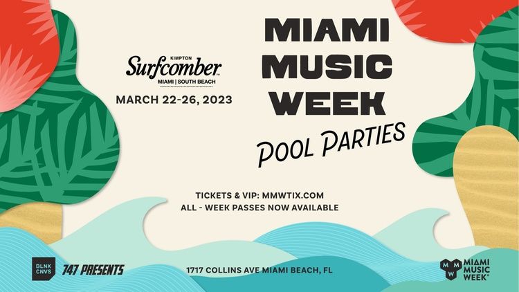 National Hotel Pool Parties All-Week Access Bands - Miami Music Week 2023  at The National Hotel, Miami