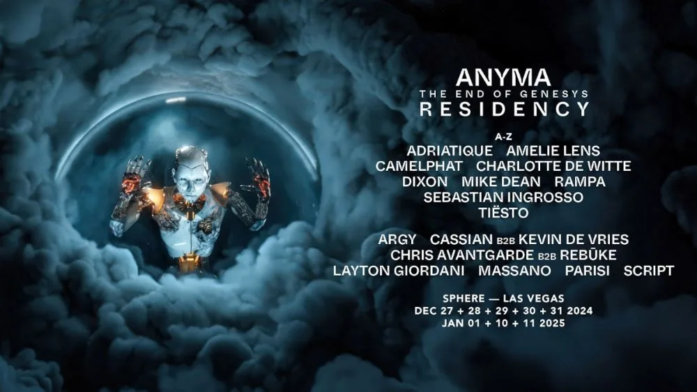 Anyma announces massive support lineup for Sphere Las Vegas