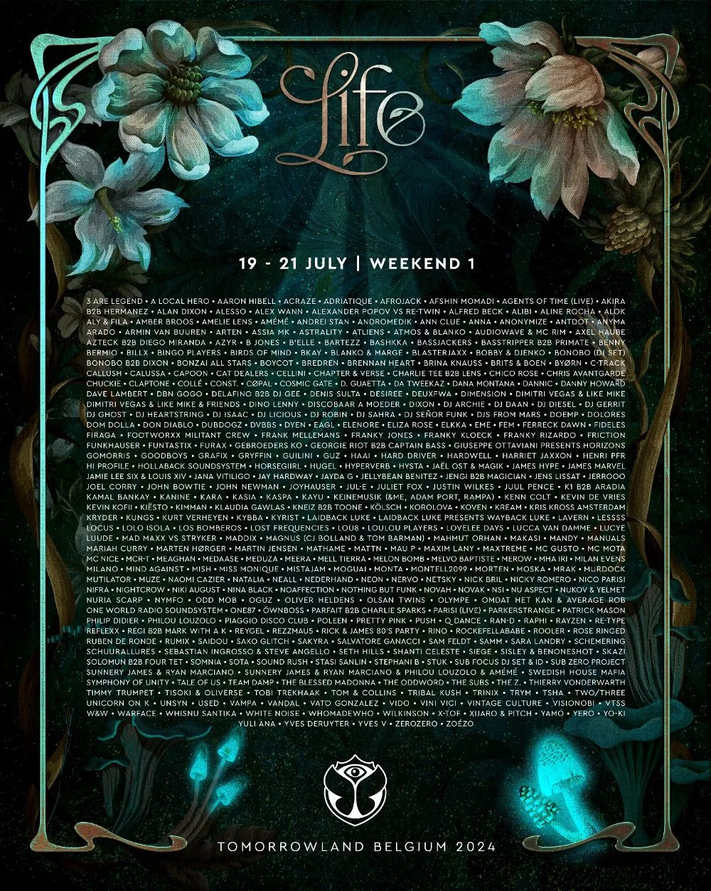 Tomorrowland unveils full lineup for special 20th anniversary